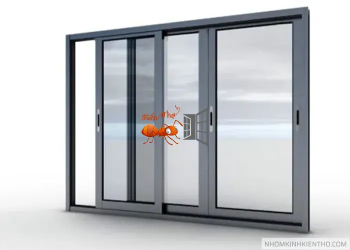 CỬA ĐI 3 CÁNH MỞ TRƯỢT NHÔM XINGFA QUẢNG ĐÔNG CHÍNH HÃNG