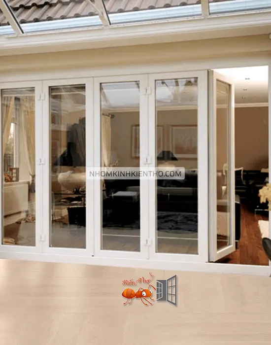 CỬA ĐI MỞ QUAY 5 CÁNH NHÔM XINGFA QUẢNG ĐÔNG