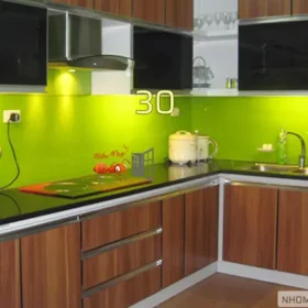 Sửng sờ trước vẻ đẹp rực rỡ hơn 50 mẫu kính cường lực ốp bếp