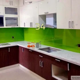 Sửng sờ trước vẻ đẹp rực rỡ hơn 50 mẫu kính cường lực ốp bếp