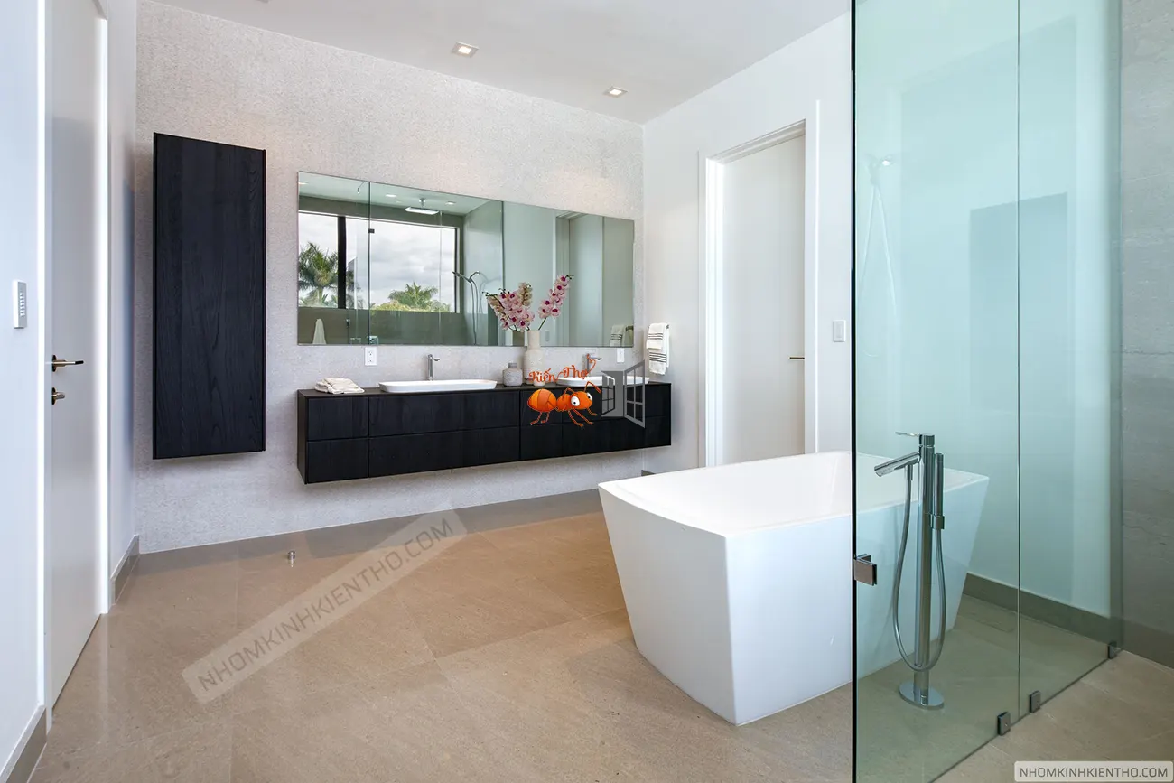 Mẫu công trình nhôm kính biệt thự sang trọng số 2 hình 8